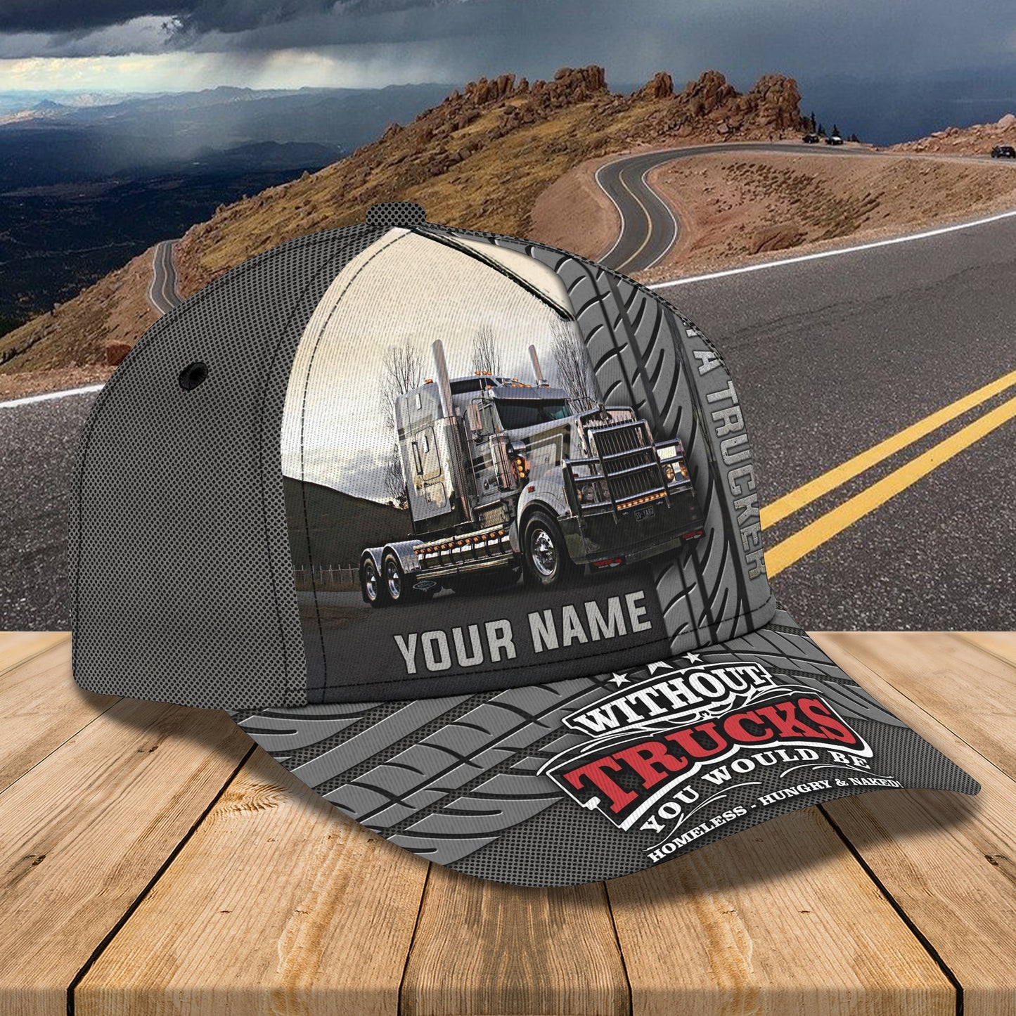 3D Classic Cap Trucker Personalized Name Cap Lasfour CA0545