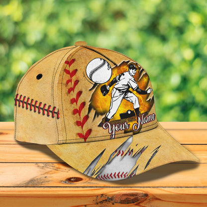 3D Classic Cap Baseball Personalized Name Cap CA0522