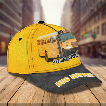 3D Classic Cap Bus 1 Personalized Name Cap Lasfour CA0623