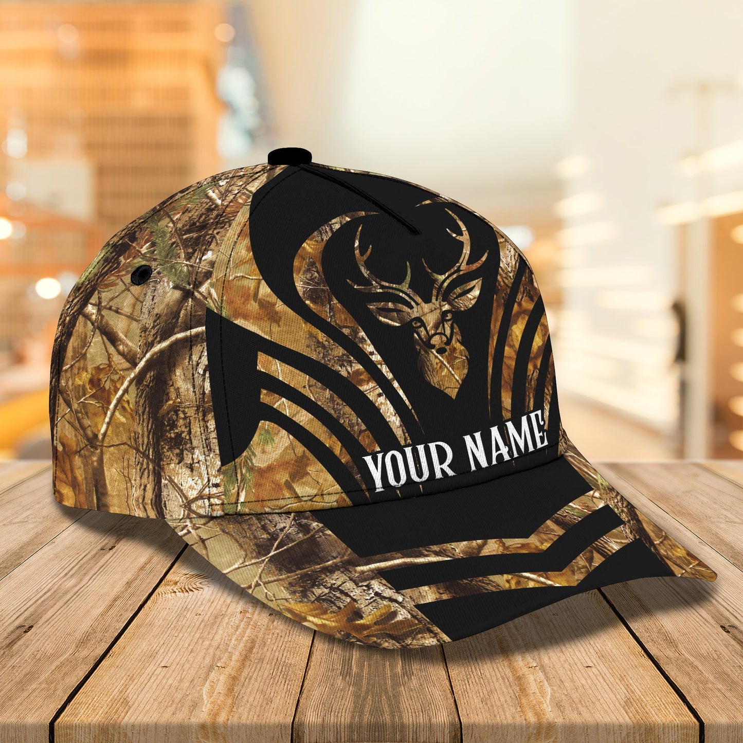 3D Classic Cap Deer Hunting 2 Personalized Name Cap Lasfour CA1016