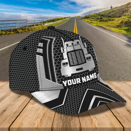 3D Classic Cap Trucker Cap 5 Personalized Name Cap Lasfour CA0598