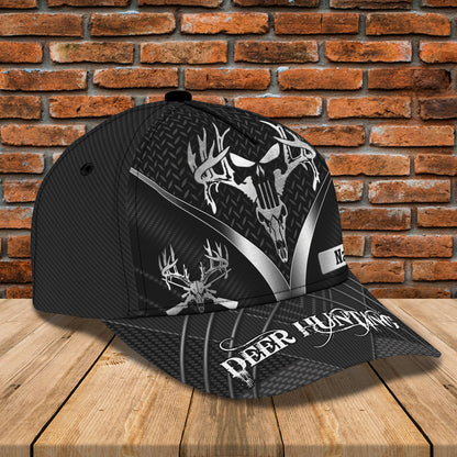 3D Classic Cap Deer Hunting Personalized Name Cap Lasfour CA2273