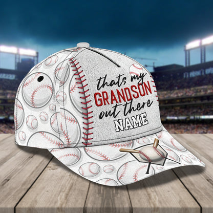 3D Classic Cap Grandson Baseball Personalized Name Cap Lasfour CA1490