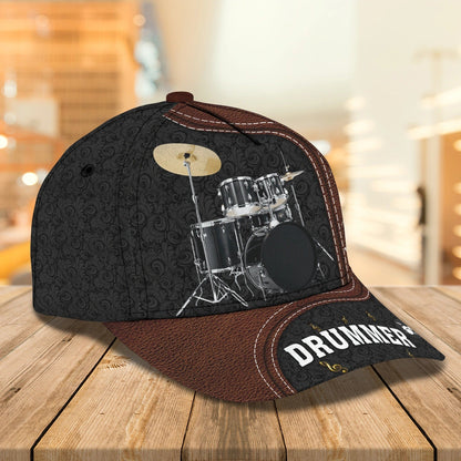 Personalized Baseball Cap Hat For Drummer Friend, To My Dad Drummer Gifts, My Son Drum Lover 3D Cap Hat Gift CO0452