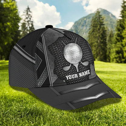 Personalized Progress Of A Golf Master 3D Cap Hat, I Love Golf Full Print White Cap Hat CO0373