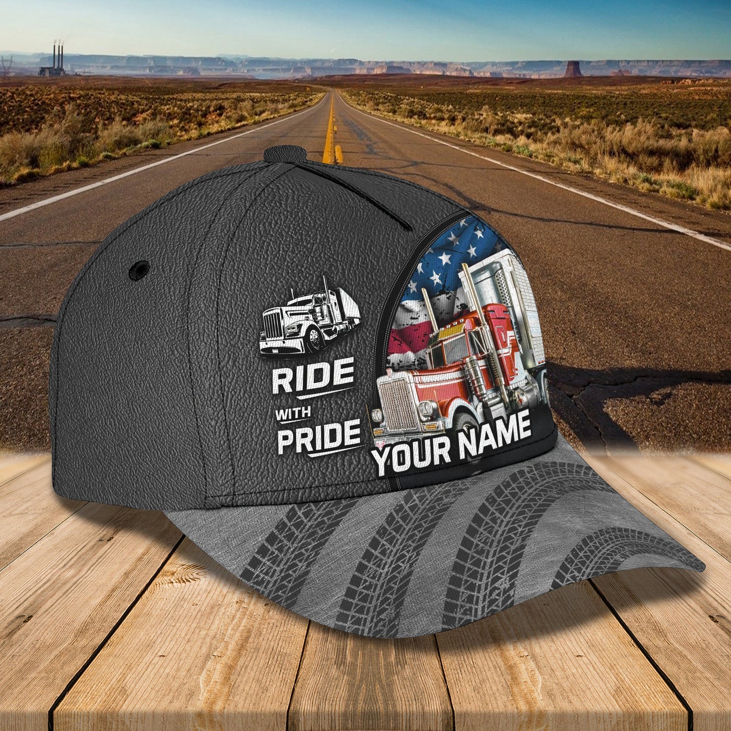 3D Classic Cap Trucker 030 Personalized Name Cap Lasfour CA0715