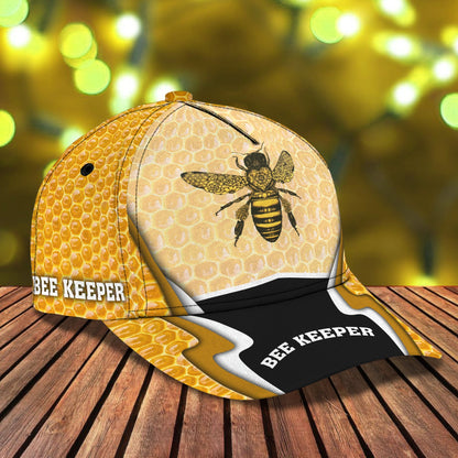 3D Classic Cap Bee Keeper Personalized Name Cap For Bee Keeper Lasfour CA1403