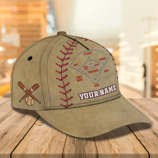 3D Classic Cap Baseball 02 Personalized Name Cap Lasfour CA0620