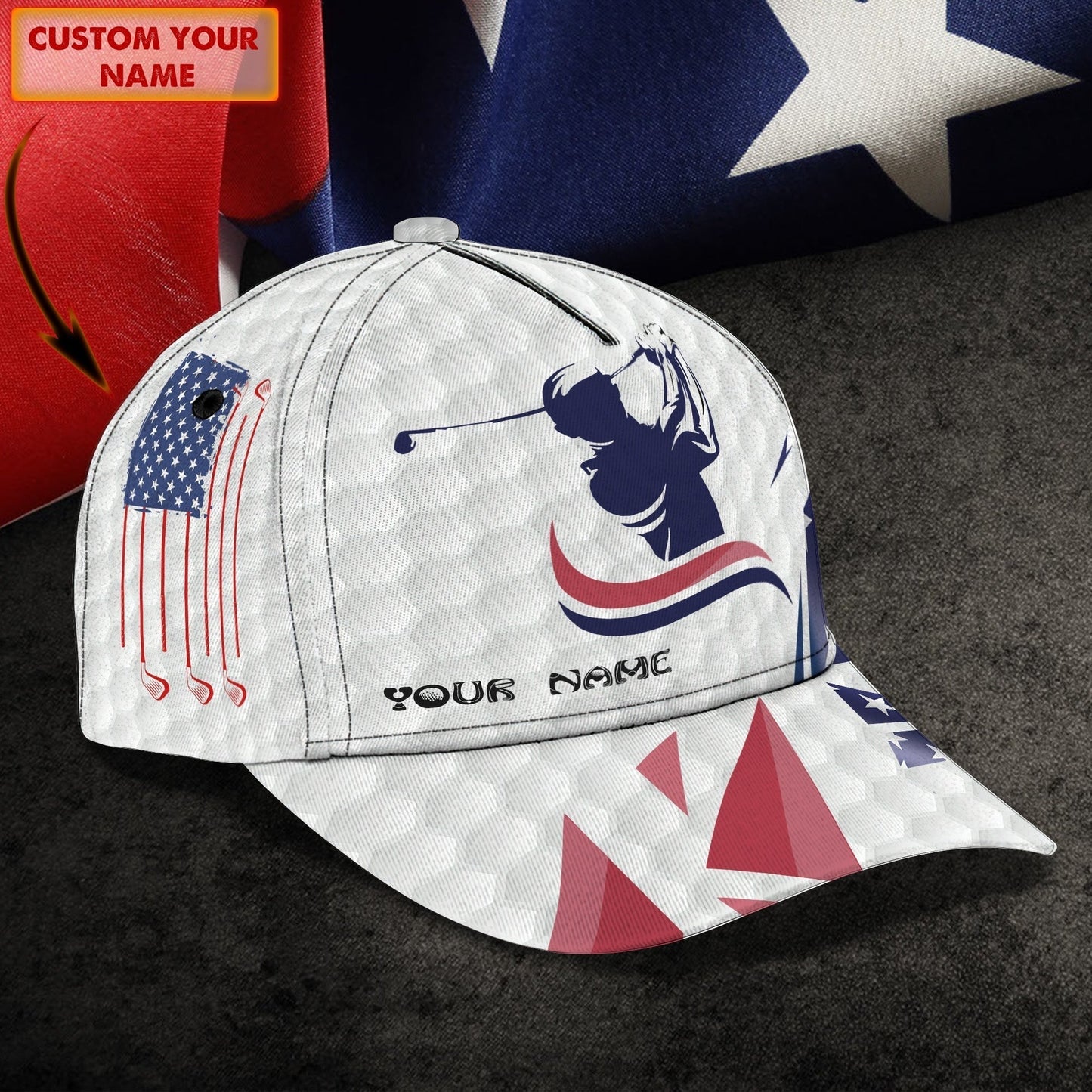 Customized 3D All Over Print Classic Cap Hat For Golfer, Golf Cap For Men And Women CO0368