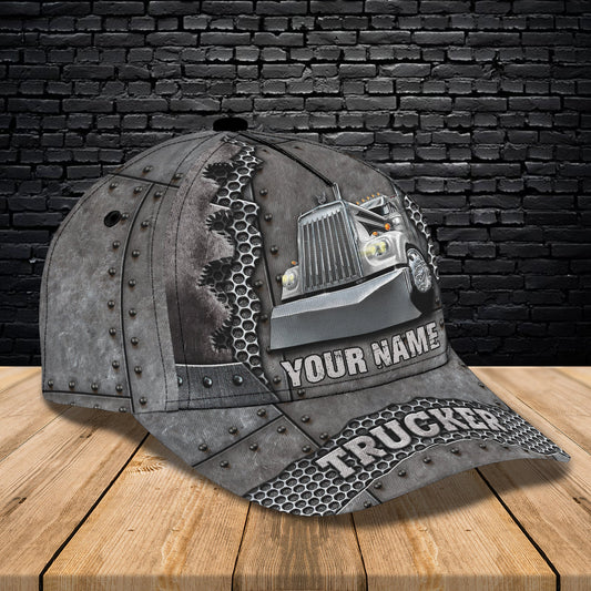 3D Classic Cap Trucker Cap4 Personalized Name Cap Lasfour CA0548