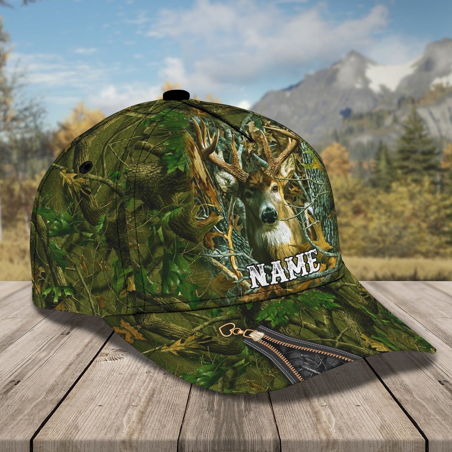 3D Classic Cap Hunting Is My Life Personalized Name Cap Lasfour CA0720