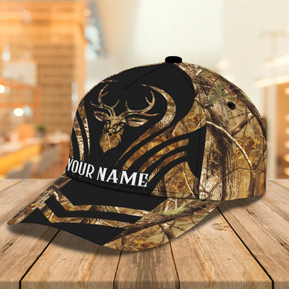 3D Classic Cap Deer Hunting 2 Personalized Name Cap Lasfour CA1621