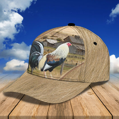 3D Classic Cap Rooster Personalized Name Cap 008 Lasfour CA0741