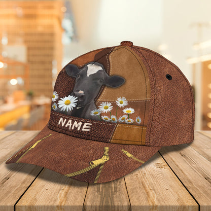 3D Classic Cap Cow Personalized Name Cap 10 Lasfour CA0629