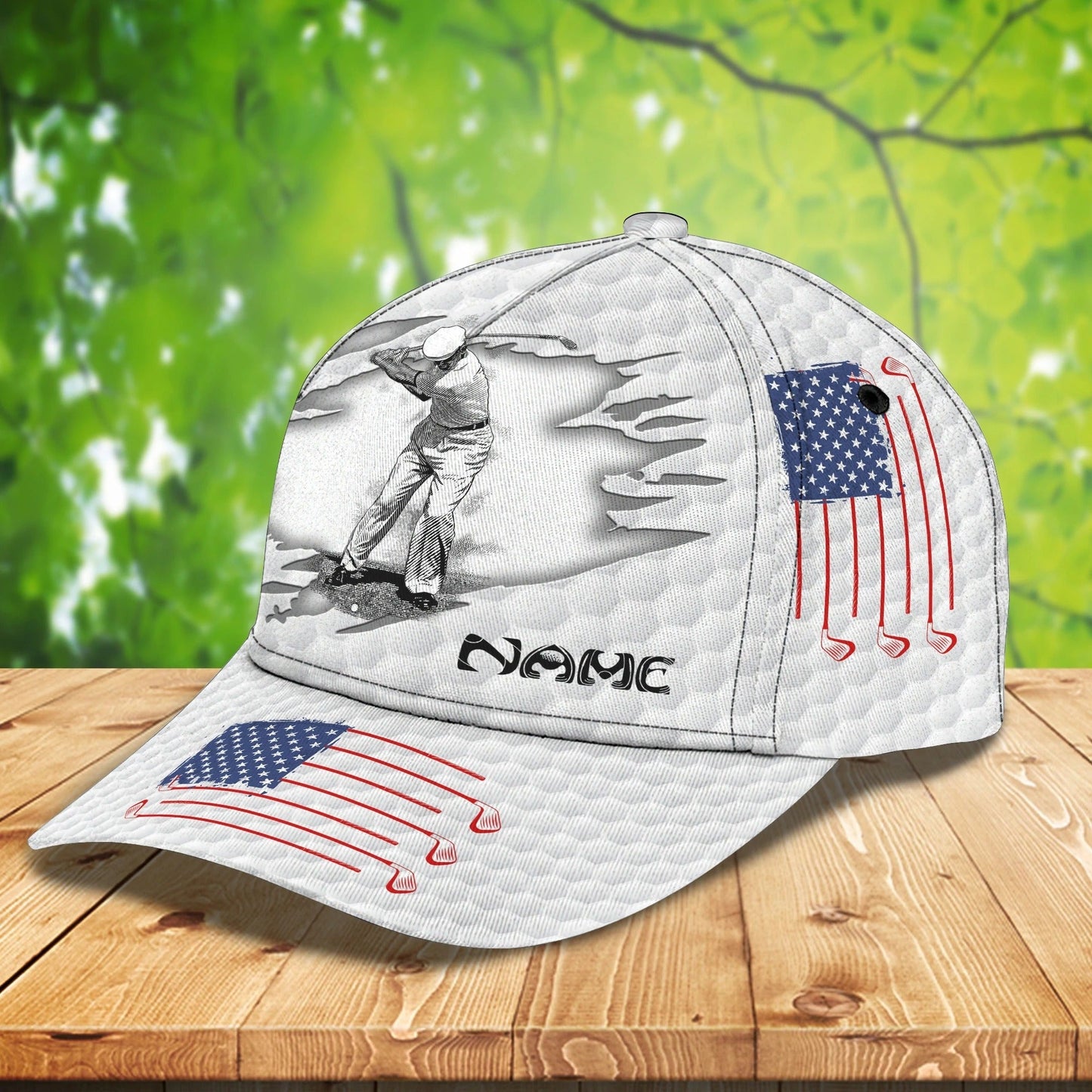 Custom With Name A 3D Cap For Golf Man, Never Underestimate An Old Man Who Loves Golf, Cap Hat For Golf Lover CO0376