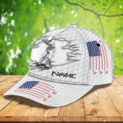 Custom With Name A 3D Cap For Golf Man, Never Underestimate An Old Man Who Loves Golf, Cap Hat For Golf Lover CO0376