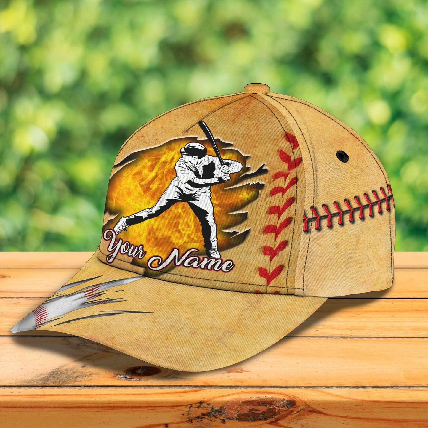 3D Classic Cap Baseball Personalized Name Cap 686 Lasfour CA0551