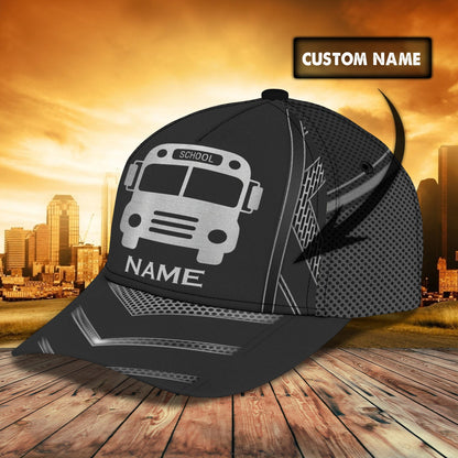 3D Classic Cap Bus Personalized Name Cap Lasfour CA0575