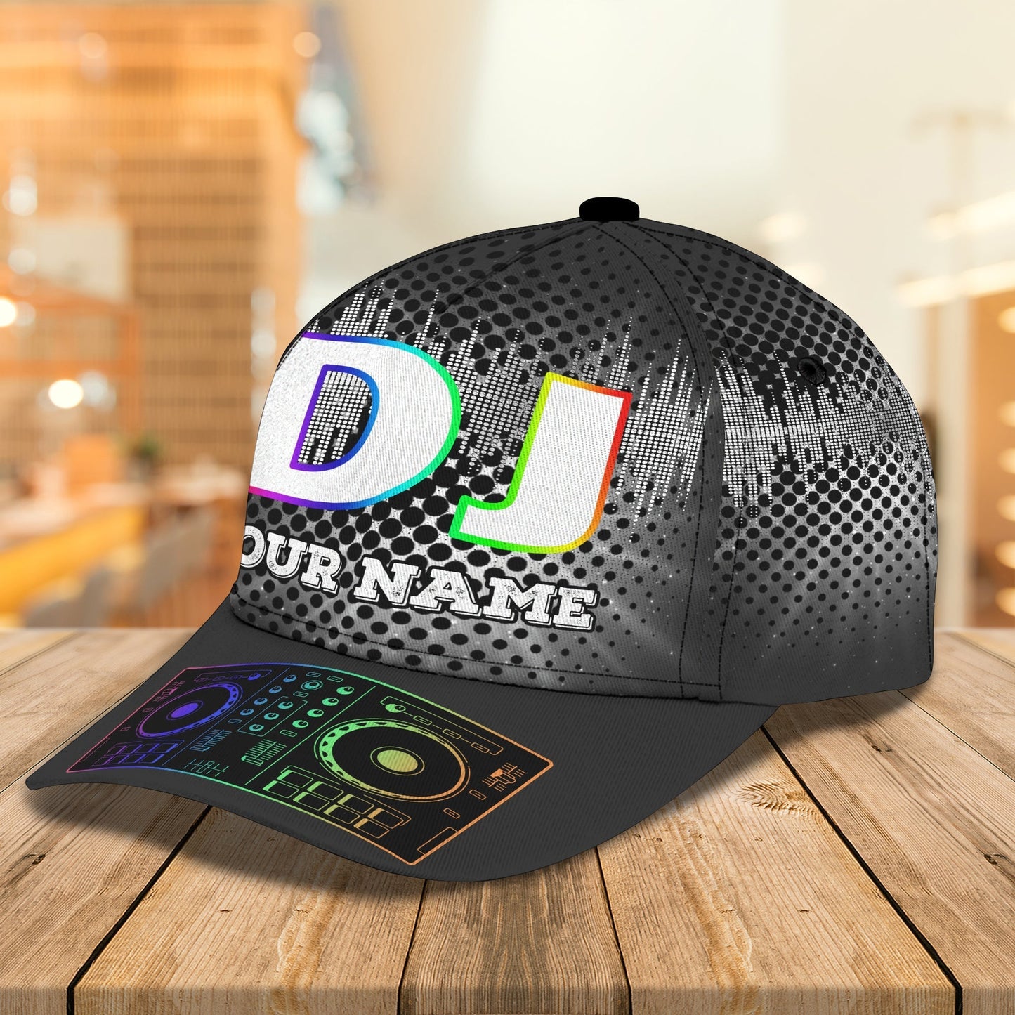 Personalized 3D Classic Cap Hat For Dj Player, Present To Dj Friend, Deezay Cap Hat, Baseball Dj Cap, Dj Hat CO0517