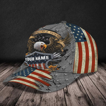 Personalized Veteran 3D Full Printed Baseball Cap, Veteran Hat For Men And Women, Cap Hat For Veteran Dad CO0518