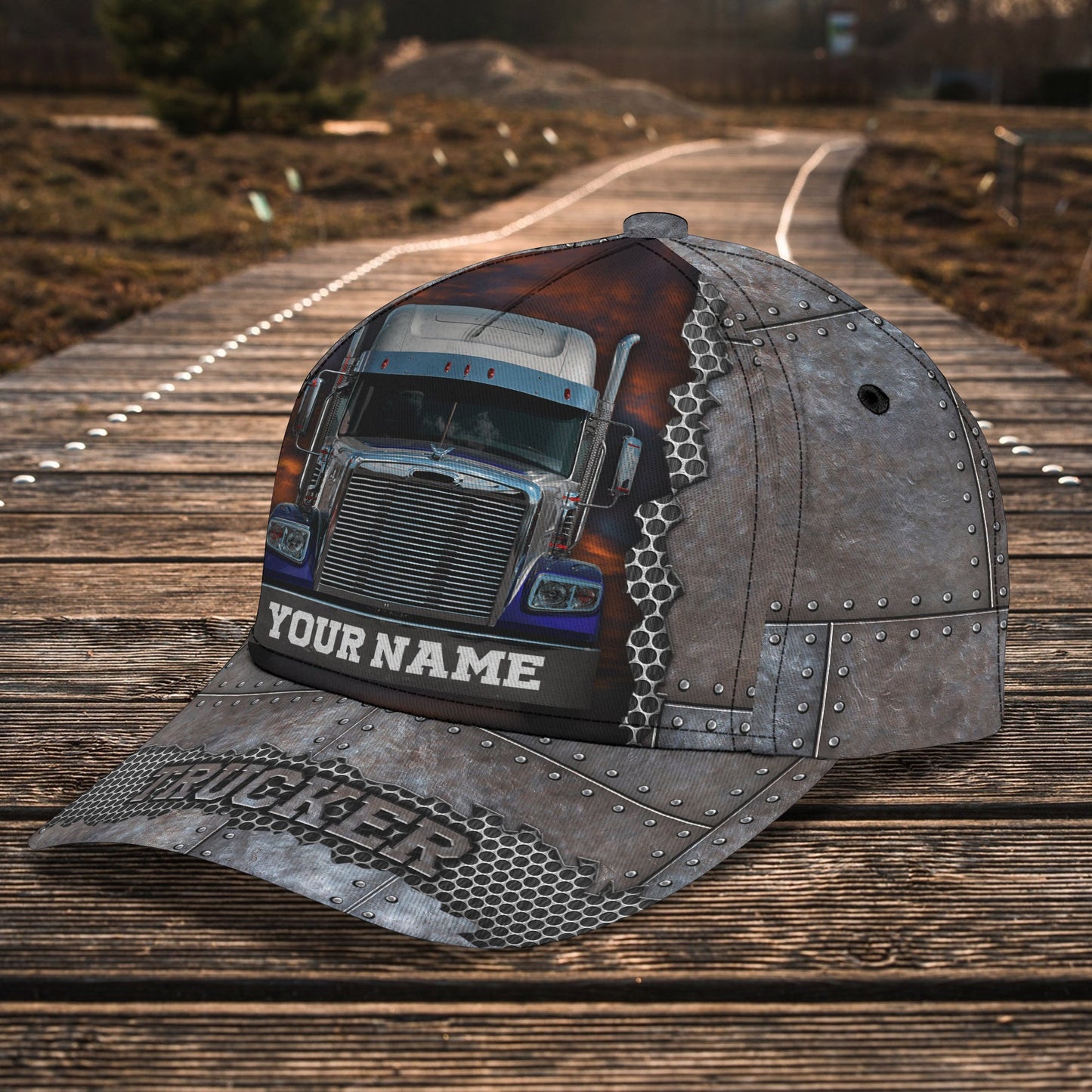 3D Classic Cap Trucker Cap01 Personalized Name Cap Lasfour CA0760