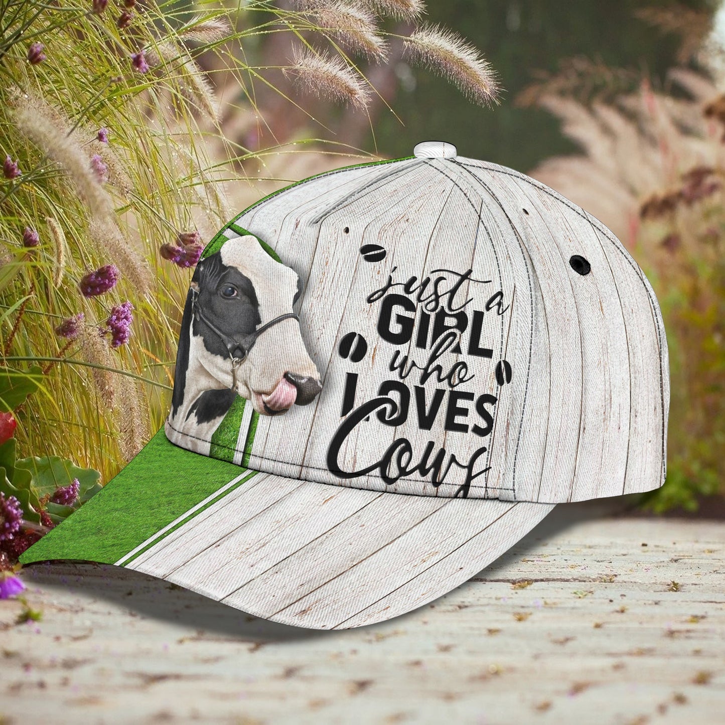 3D Classic Cap Cow Cap 01 Personalized Name Cap Lasfour CA0628