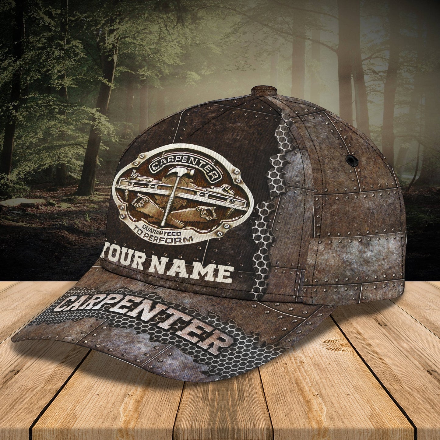 3D Classic Cap Carpenter Personalized Name Cap 01 Lasfour CA2038