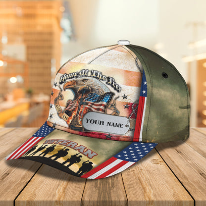 3D Classic Cap Veteran Honor Personalized Name Cap Lasfour CA1893