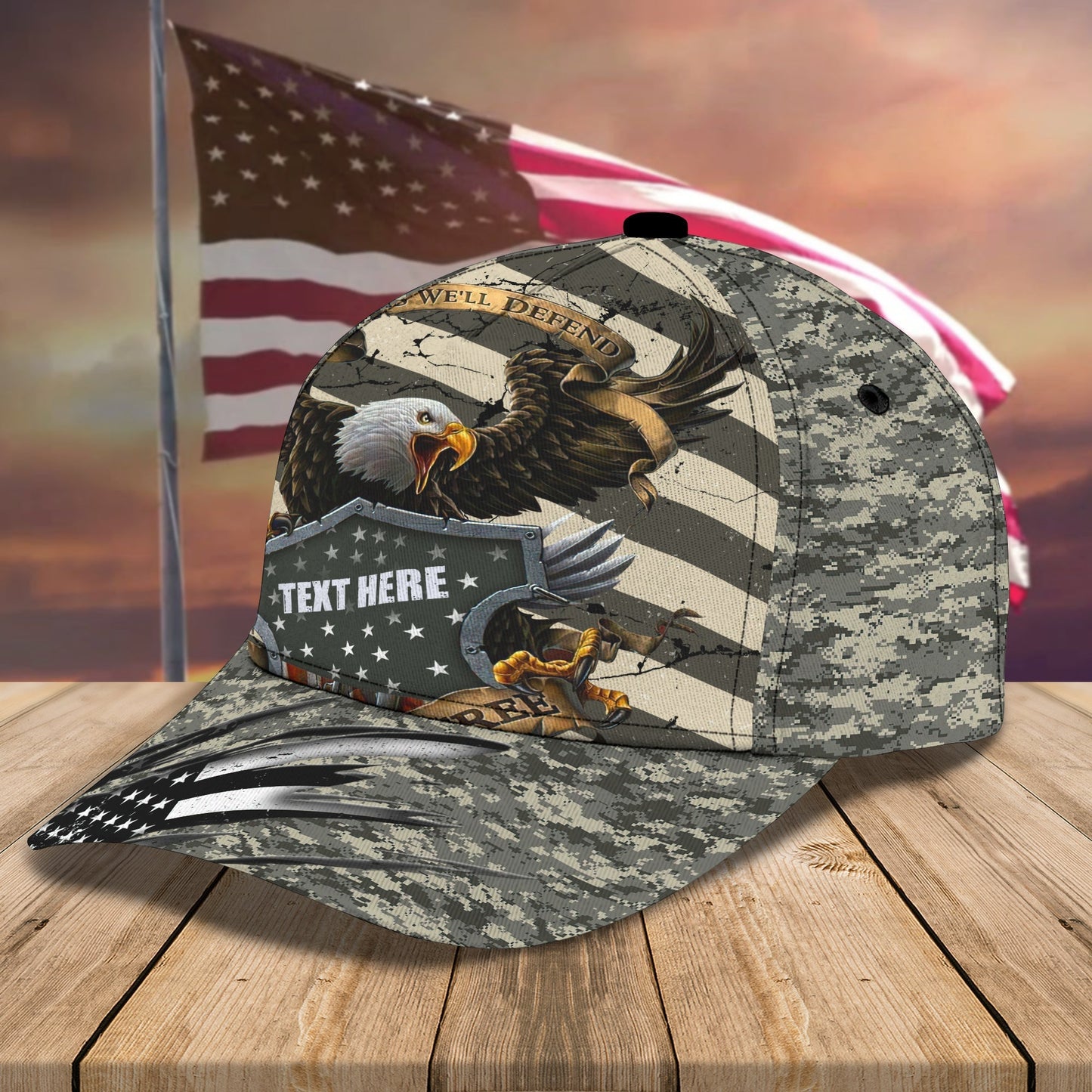 Personalized 3D All Over Print Veteran Cap Hat, Baseball Cap Hat For A Veteran, Gift For Veteran CO0529