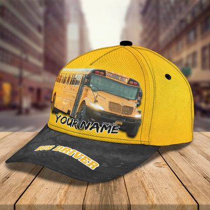 3D Classic Cap Bus 1 Personalized Name Cap Lasfour CA0623