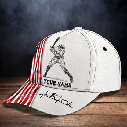 3D Classic Cap Baseball Personalized Name Cap Lasfour CA0569