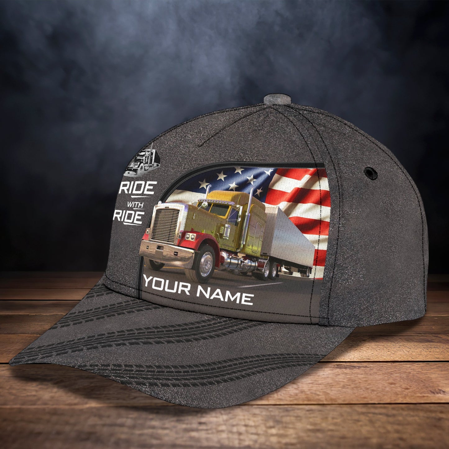 3D Classic Cap Trucker Personalized Name Cap Lasfour CA0729