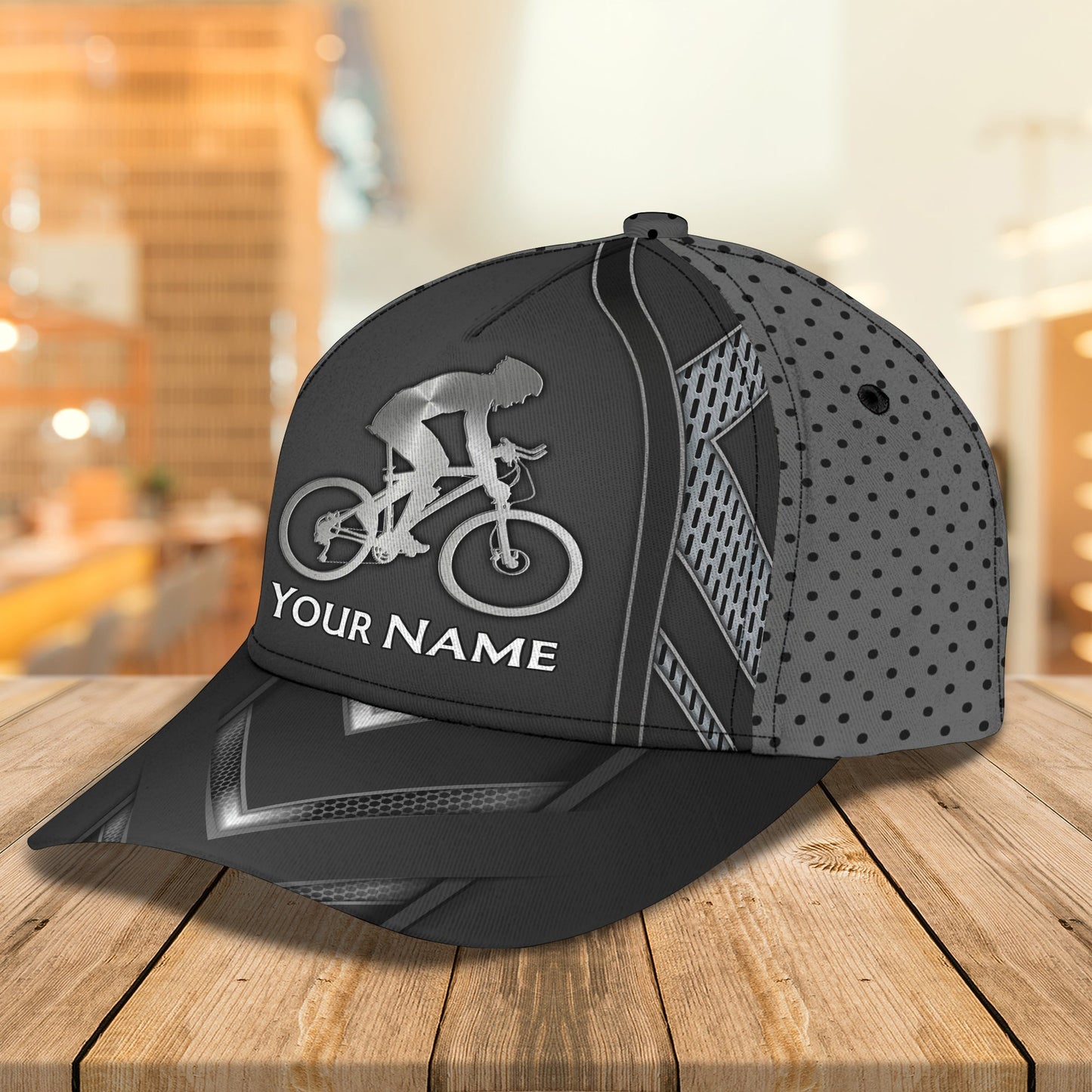 3D Classic Cap Bicycle Cap1 Personalized Name Cap Lasfour CA2416