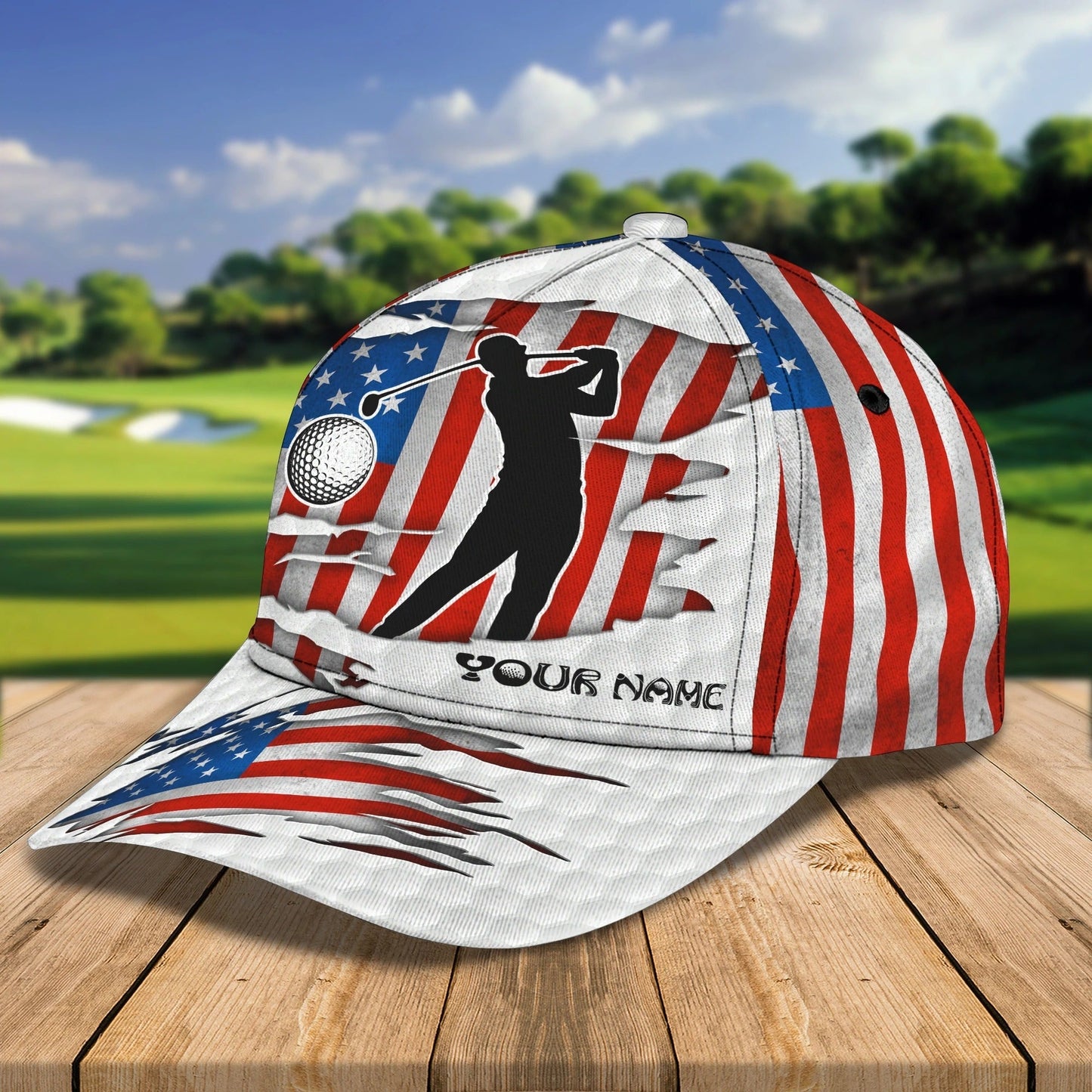 Customized 3D All Over Print Mens Golf Cap For Mens, Birthday Gift For Golf Man, Golfer Friends Best Gifts CO0357