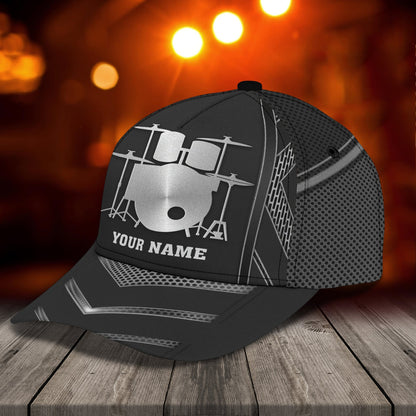 3D Classic Cap Drum Personalized Name Cap Lasfour CA2433