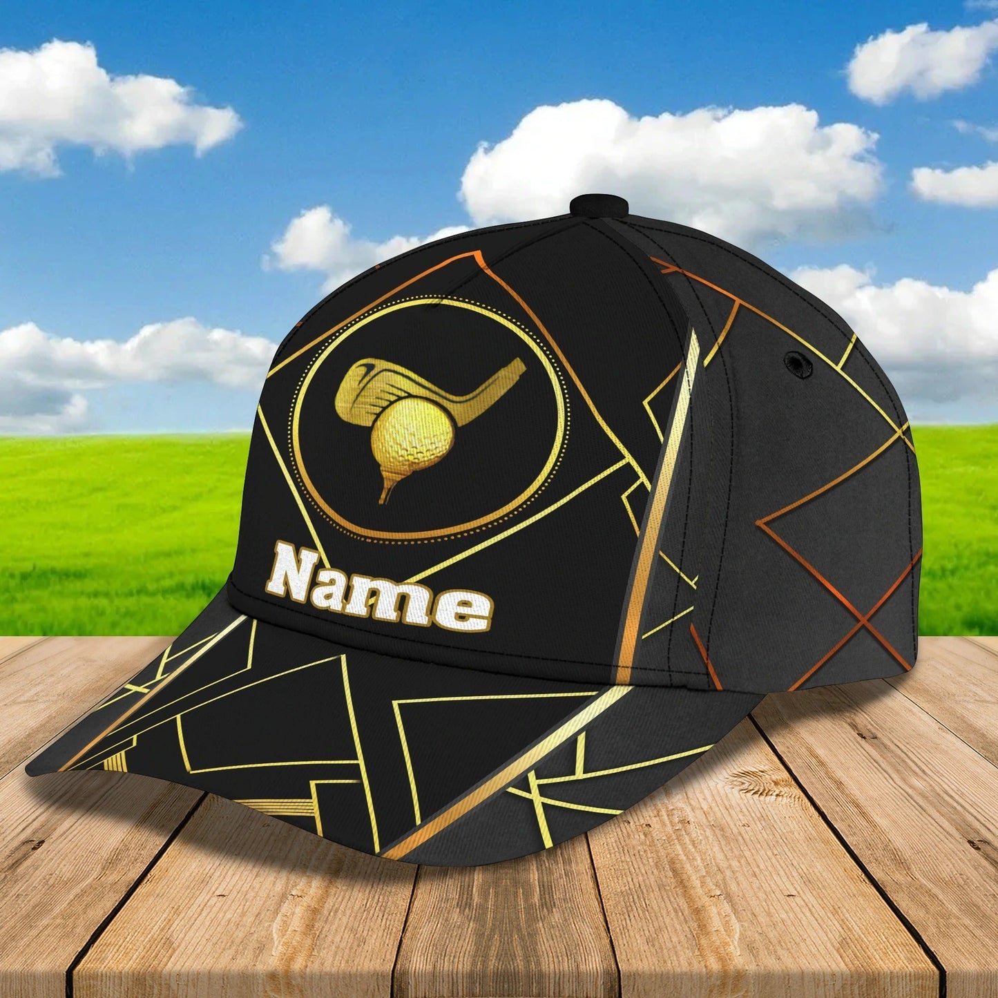 Custom Name 3D Full Priinting Classic Cap For Golfer, Adult Golfer Cap, Golf Lovers Cap Hat CO0362