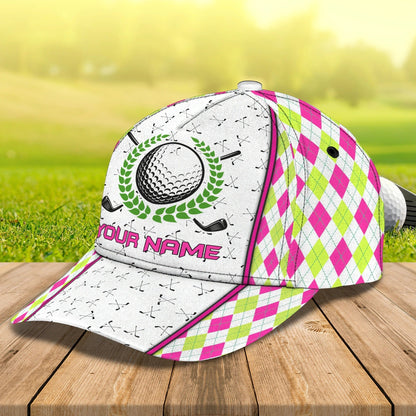 Personalized Full Printed Baseball Cap Hat For Golfer Woman, Golfer Girl Hats, Custom Cap For Golf Woman CO0349