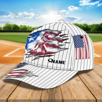 3D Classic Cap Baseball 2 Personalized Name Cap Lasfour CA0907