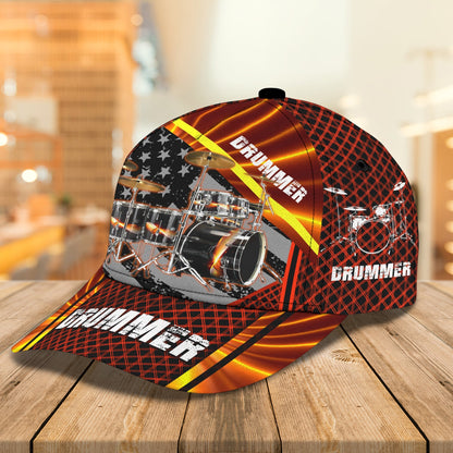 3D Classic Cap Drum Personalized Name Cap 06 Lasfour CA0866