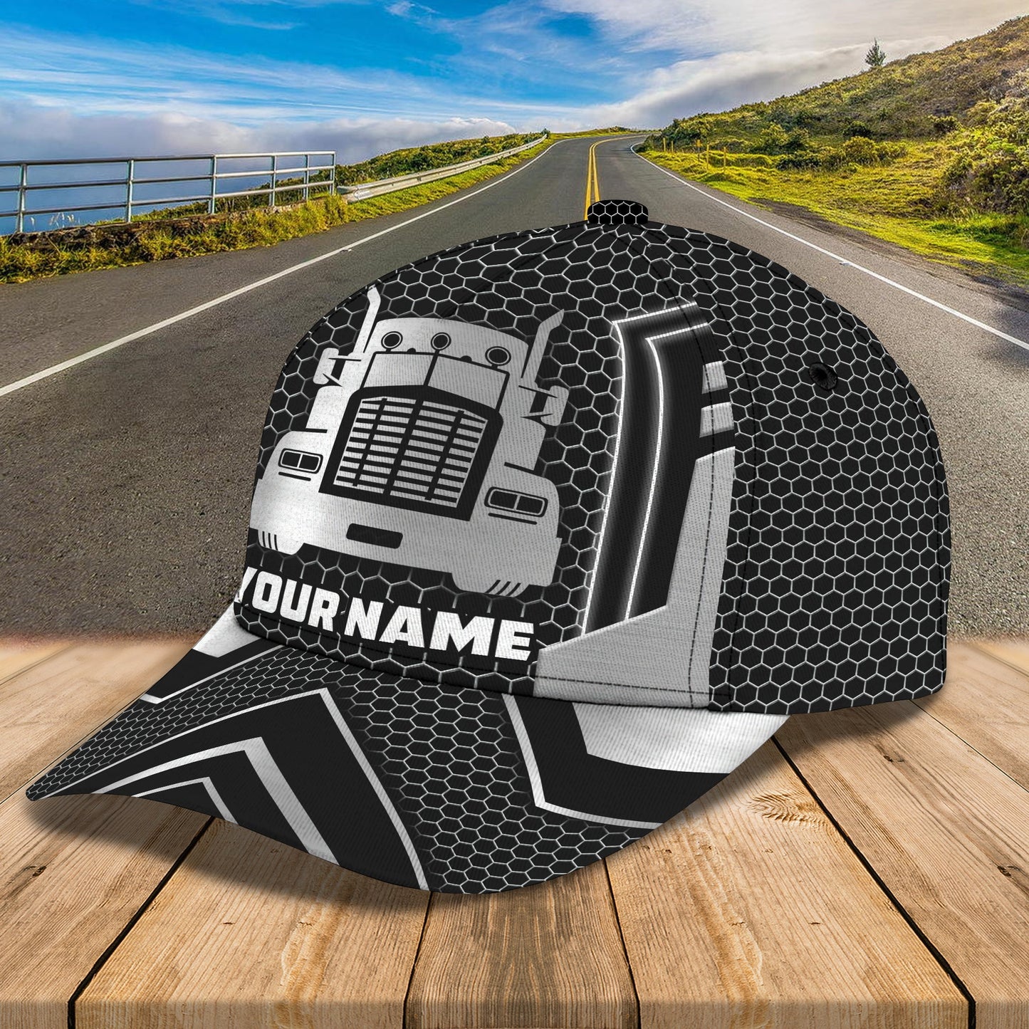 3D Classic Cap Trucker Cap 5 Personalized Name Cap Lasfour CA0598