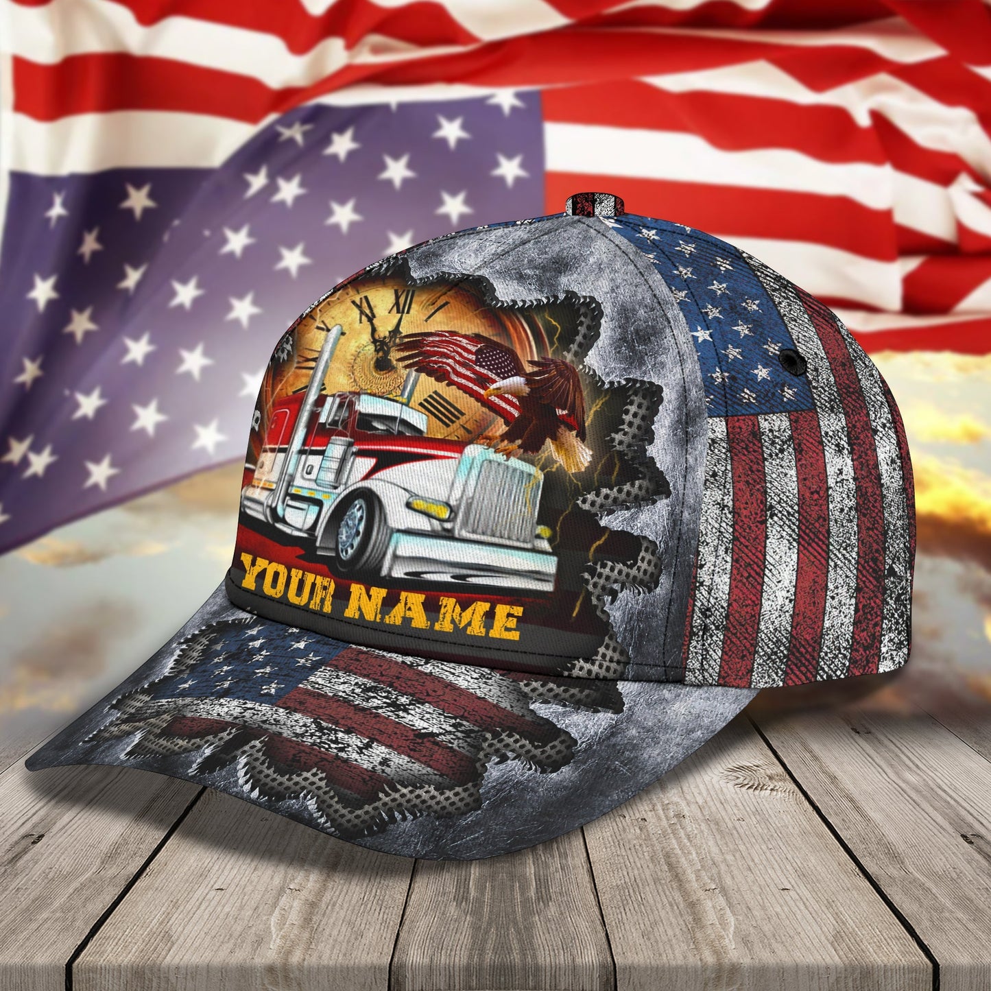 3D Classic Cap I Am Trucker Cool Personalized Name Cap Lasfour CA0555