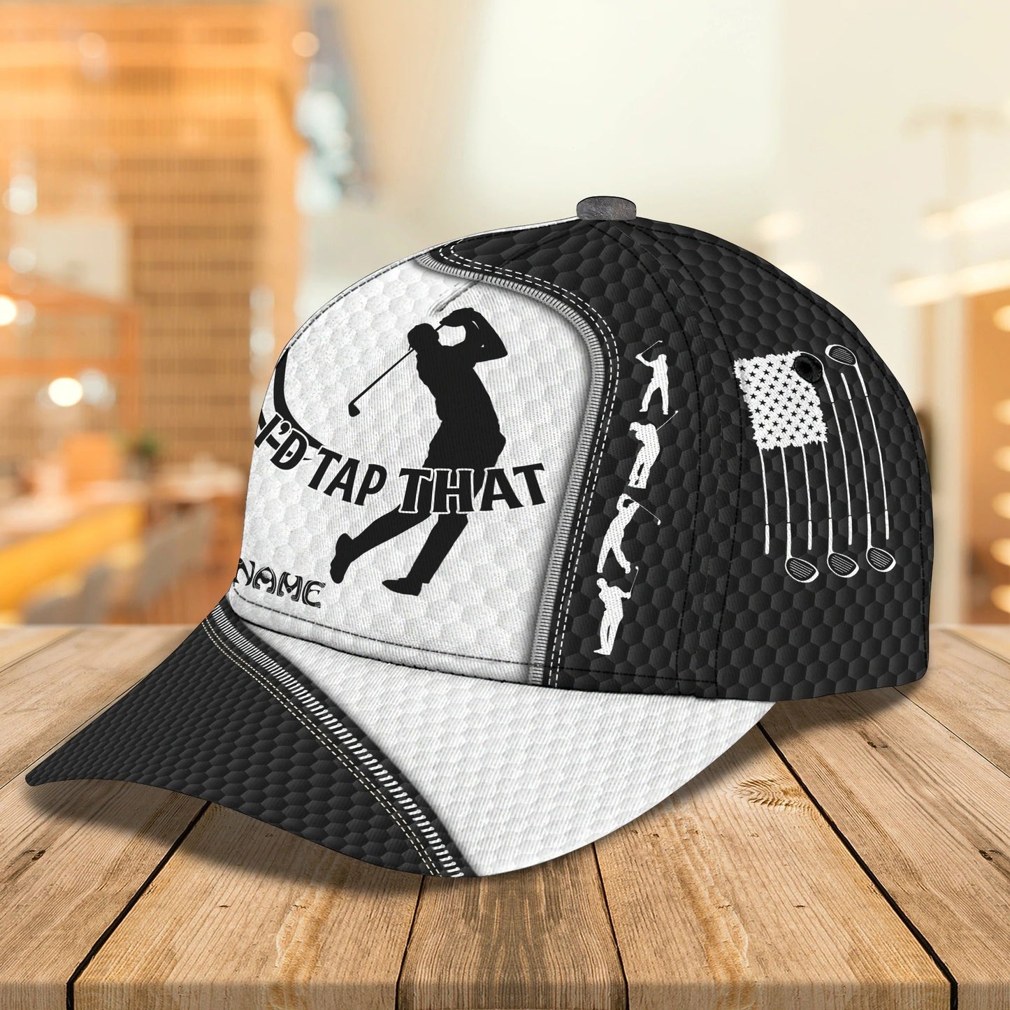 Personalized 3D Full Printing Cap For Golf Dad, To My Dad Golfer Cap Hat, Father Day Gift To Golfer CO0356