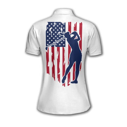 American Flag Golf Polo Shirt GW0018