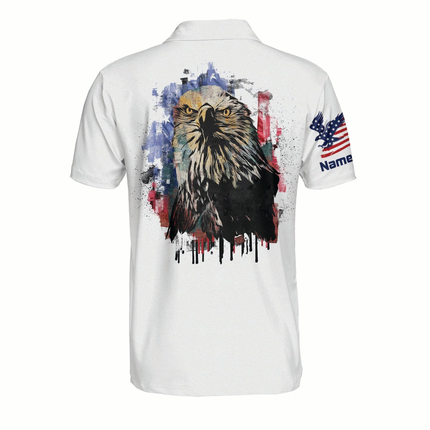 3D All Over Print Eagle American Polo Shirt For Men Independence Outfit SO1363