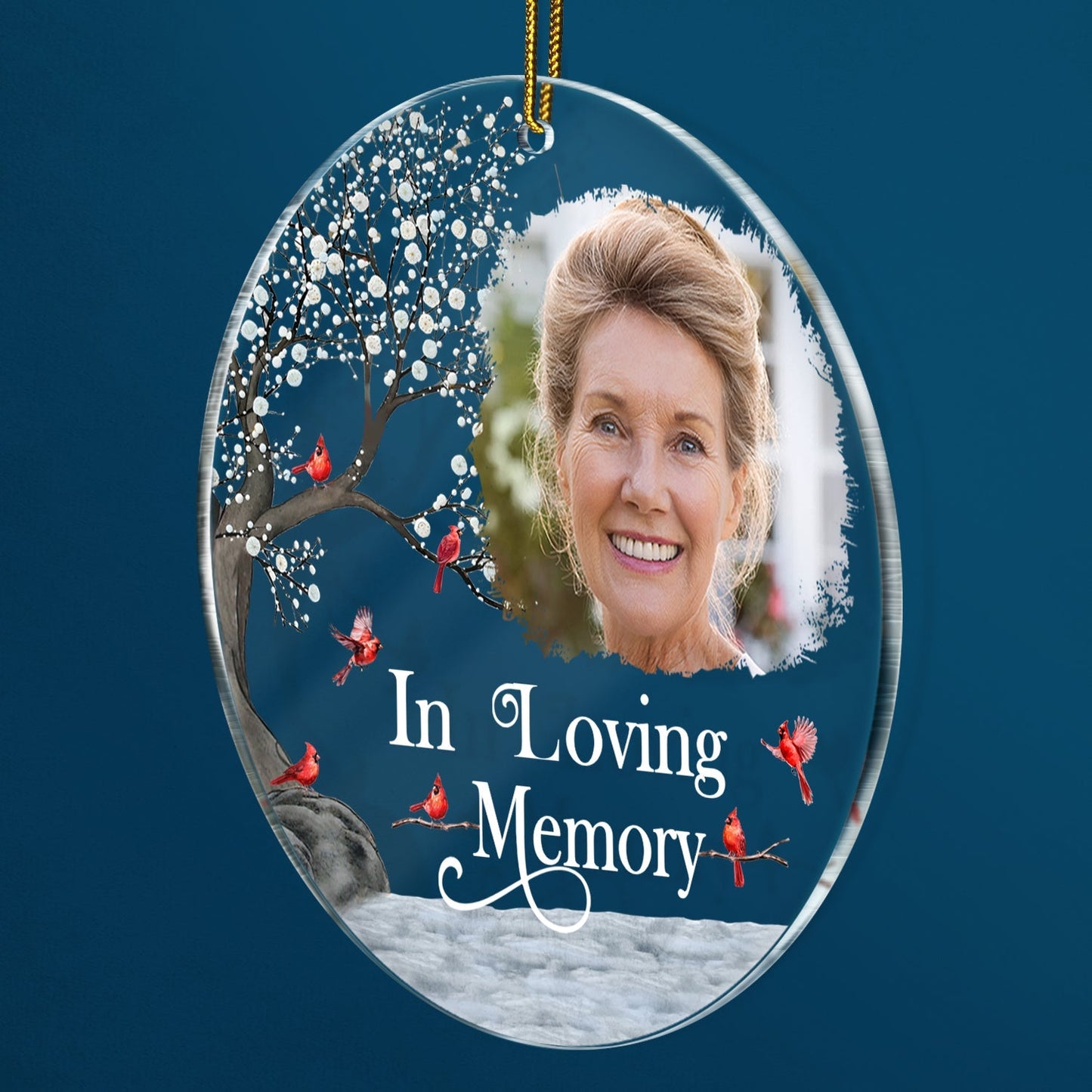 Custom Photo I'm Always With You - Memorial Gift For Family, Friends - Personalized Circle Acrylic Ornament OW0003