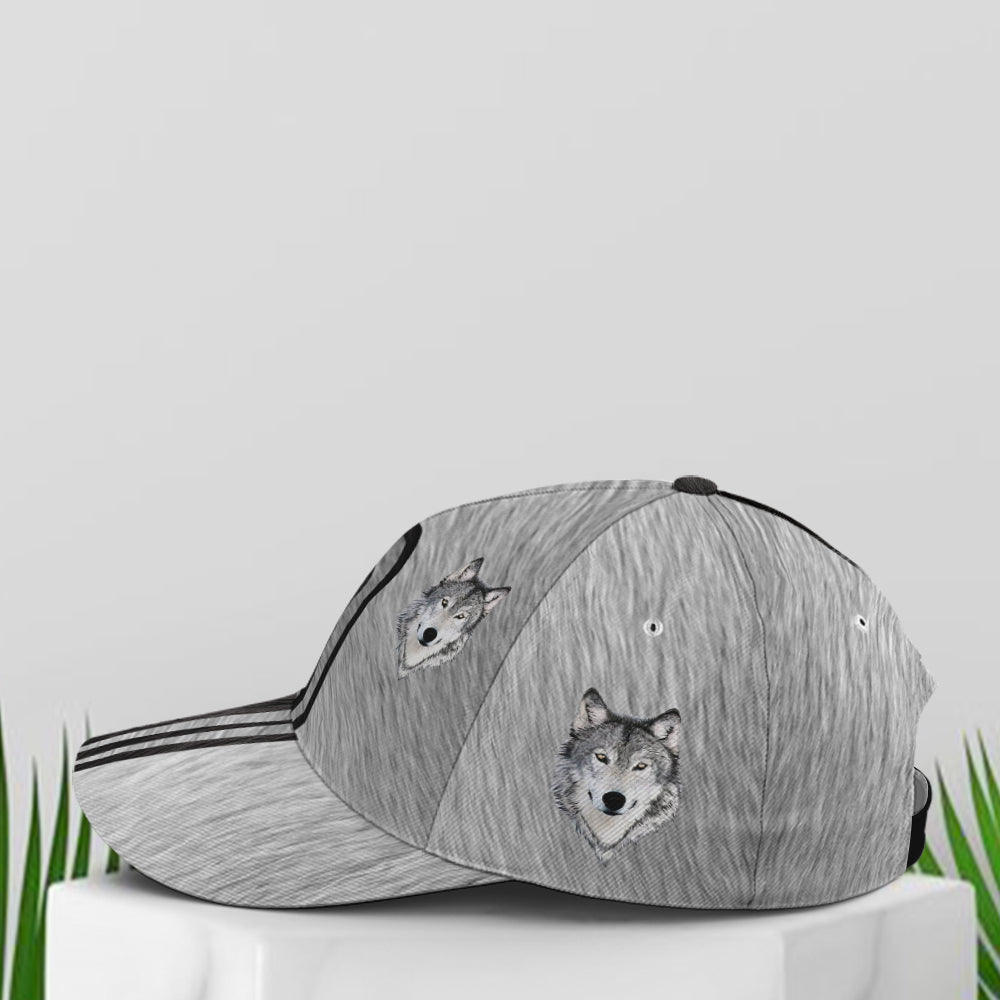 Wolf Skin Pattern Baseball Cap Lasfour CO0897