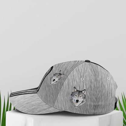 Wolf Skin Pattern Baseball Cap Lasfour CO0897