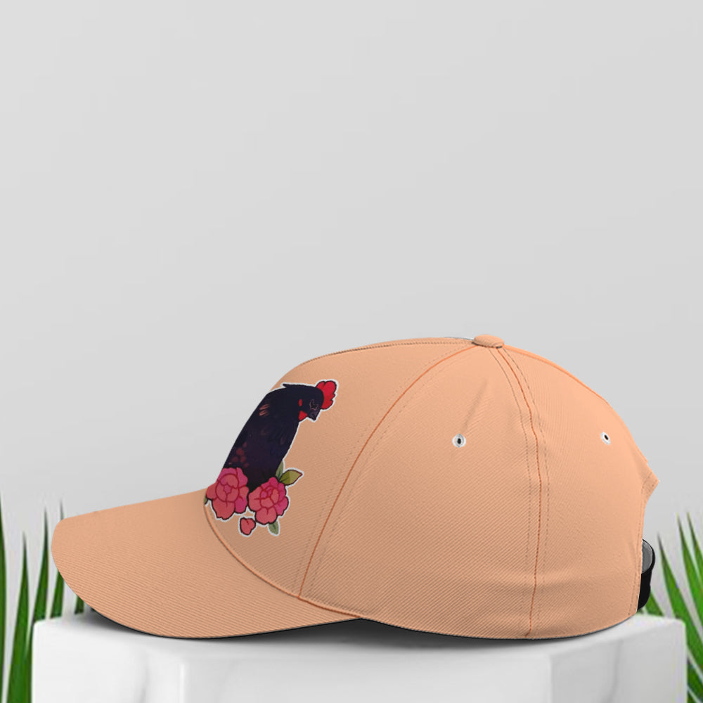 Funny Chicken Countryside Orange Baseball Cap Lasfour CO0919