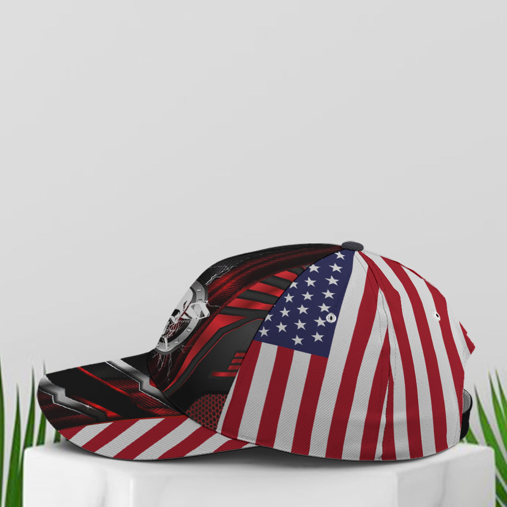 Baseball Cap For Carpenter US Flag Pattern Lasfour CO0926