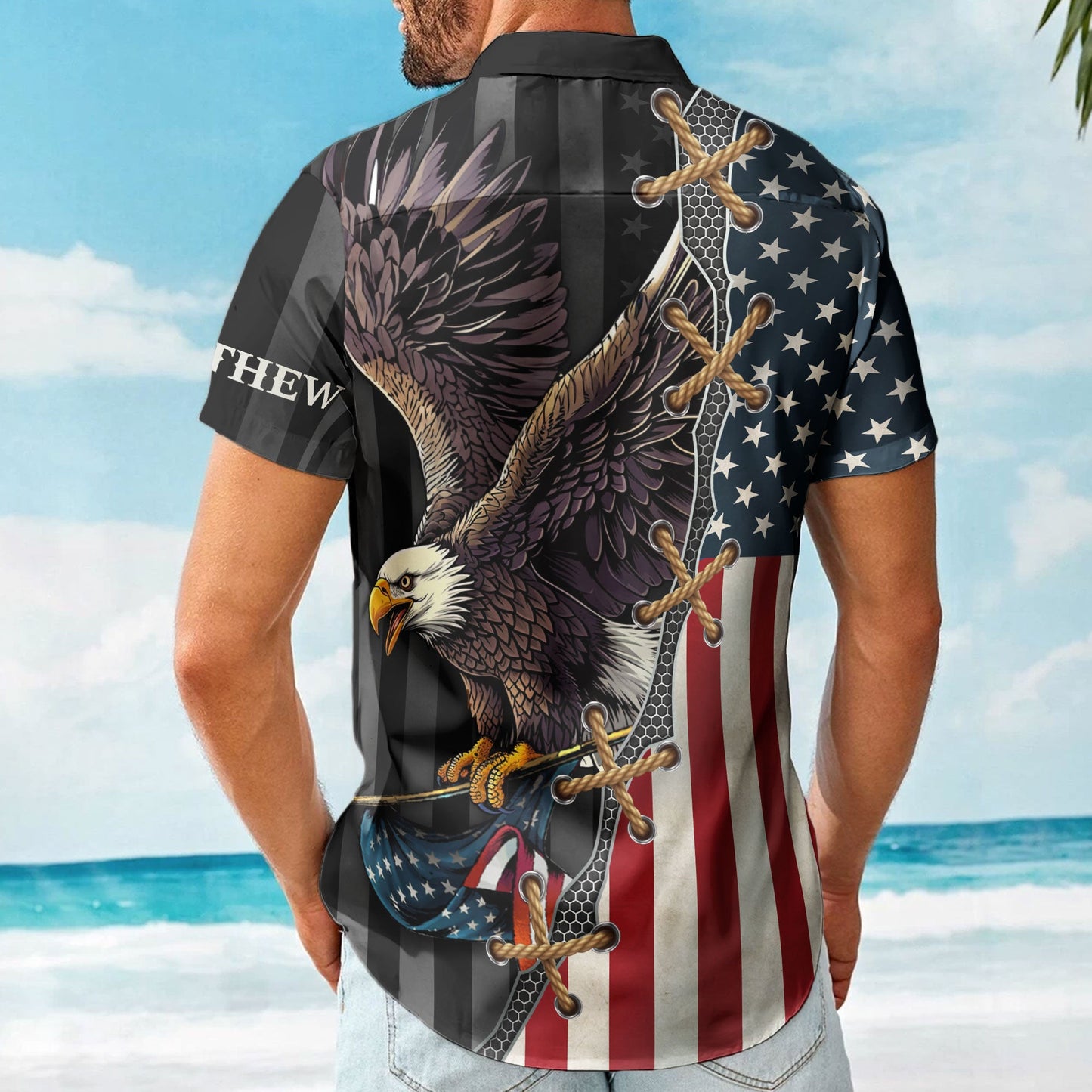 One Nation Under God Jesus Christian 4 Of July Hawaiian Shirt - Custom Hawaiian Shirts HA0097